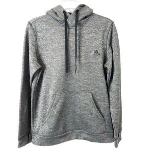 Adidas Women's Gray Fleece Lined Climawarm Gray Hoodie Sweatshirt Size Medium